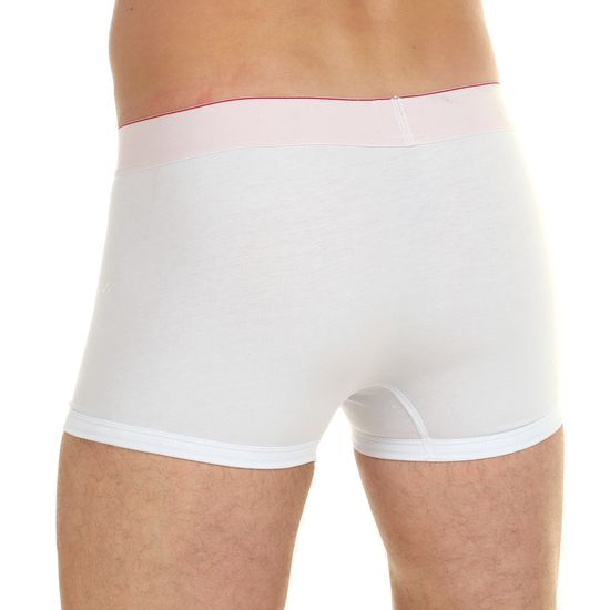 Мужские трусы боксеры белые с красными буквами Diesel