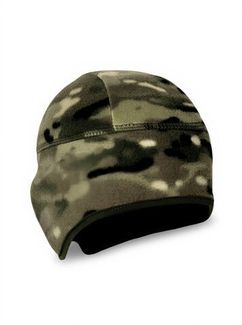 Тактическая военная флисовая шапка с ушами Мультикам