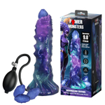 Фиолетовый яйцеродящий фаллоимитатор Duskwalker Sentinal на присоске - 22,4 см.