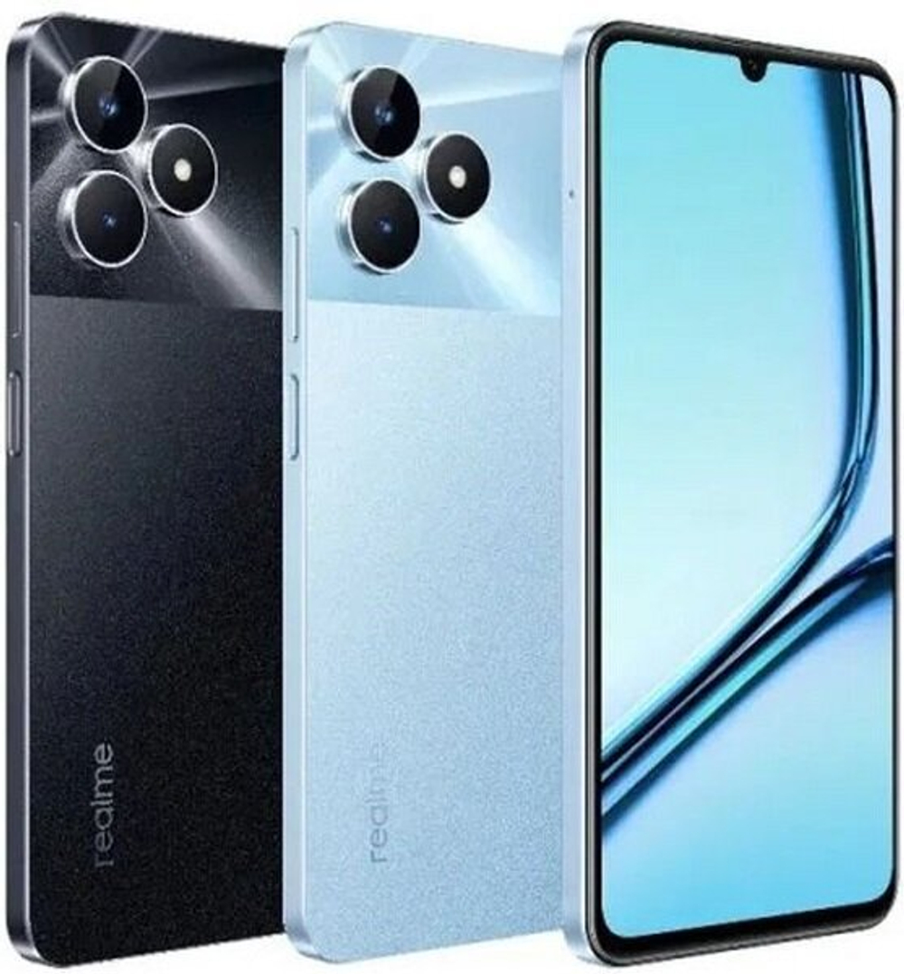 Смартфон realme Note 50 3/64 ГБ RU, Dual nano SIM, полуночно-черный