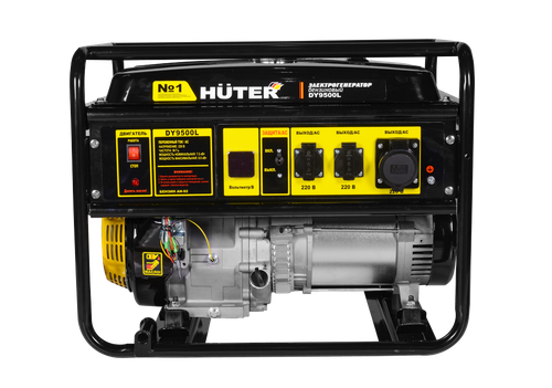 Портативный бензогенератор HUTER DY9500L - [7,5 кВт / 220V]