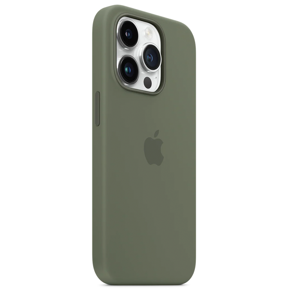 Силиконовый чехол с поддержкой MagSafe Apple Silicone Case для iPhone 14 Pro, Olive (Оливковый)