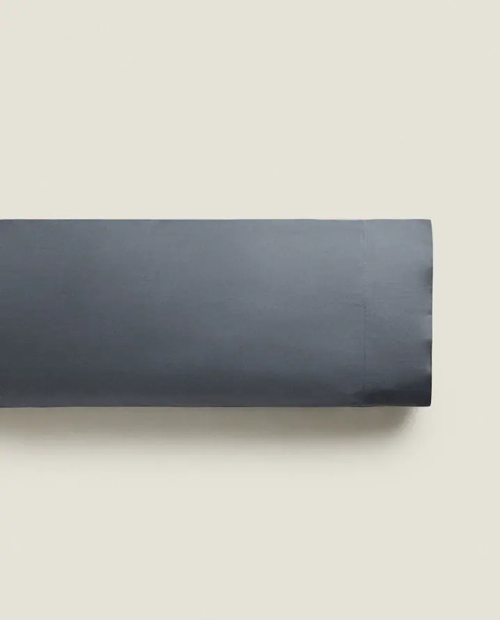 ZARA HOME (200 НИТЕЙ) НАВОЛОЧКА ИЗ ПЕРКАЛЯ, СЕРО-СИНИЙ