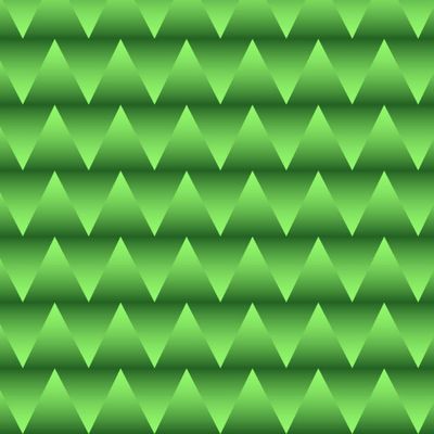 Зеленые треугольники в градиентной заливке. Узор зигзаг
