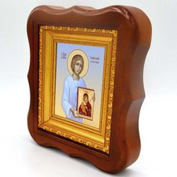 Тимофей Вороничский (Псковский) блаженный. Икона на холсте.