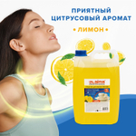 Средство для мытья посуды 5 л LAIMA PROFESSIONAL концентрат "Лимон" (4 штуки в упаковке)