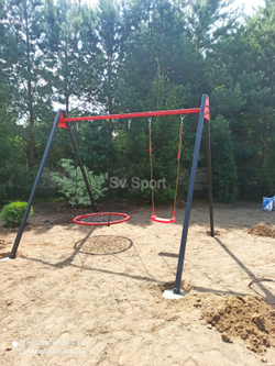Монтаж уличных качелей Sv Sport