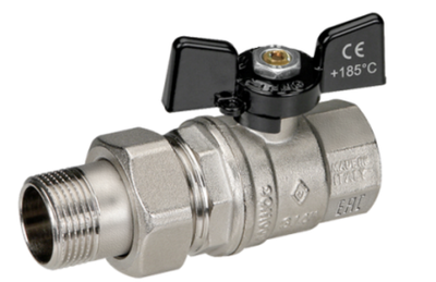 Бугатти Кран шаровый с американкой 3/4  (40/10шт)