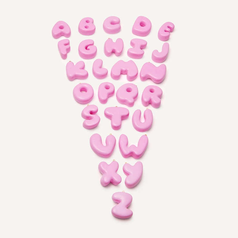 Брелок Твоя Сердечная Буква – Желто-розовый