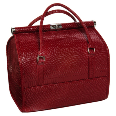 Саквояж универсальный, для косметики и аксессуаров (30х23,5х24,5 см), бордовый