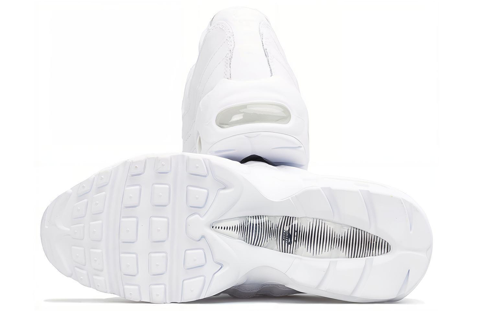 Кроссовки Nike Air Max 95 Triple White (Женская размерная сетка)