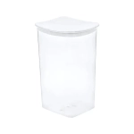 Емкость для сыпучих продуктов квадратная 1,9л, Белый