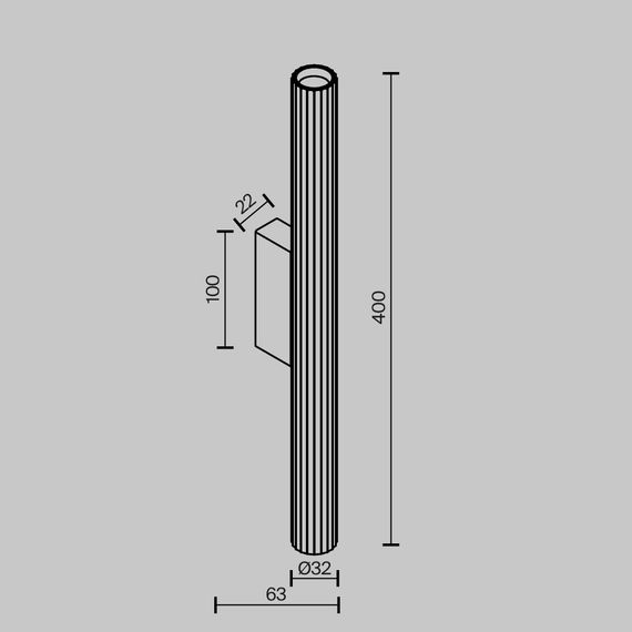 Бра Maytoni Technical Calipso C082WL-12W2.7K-BS