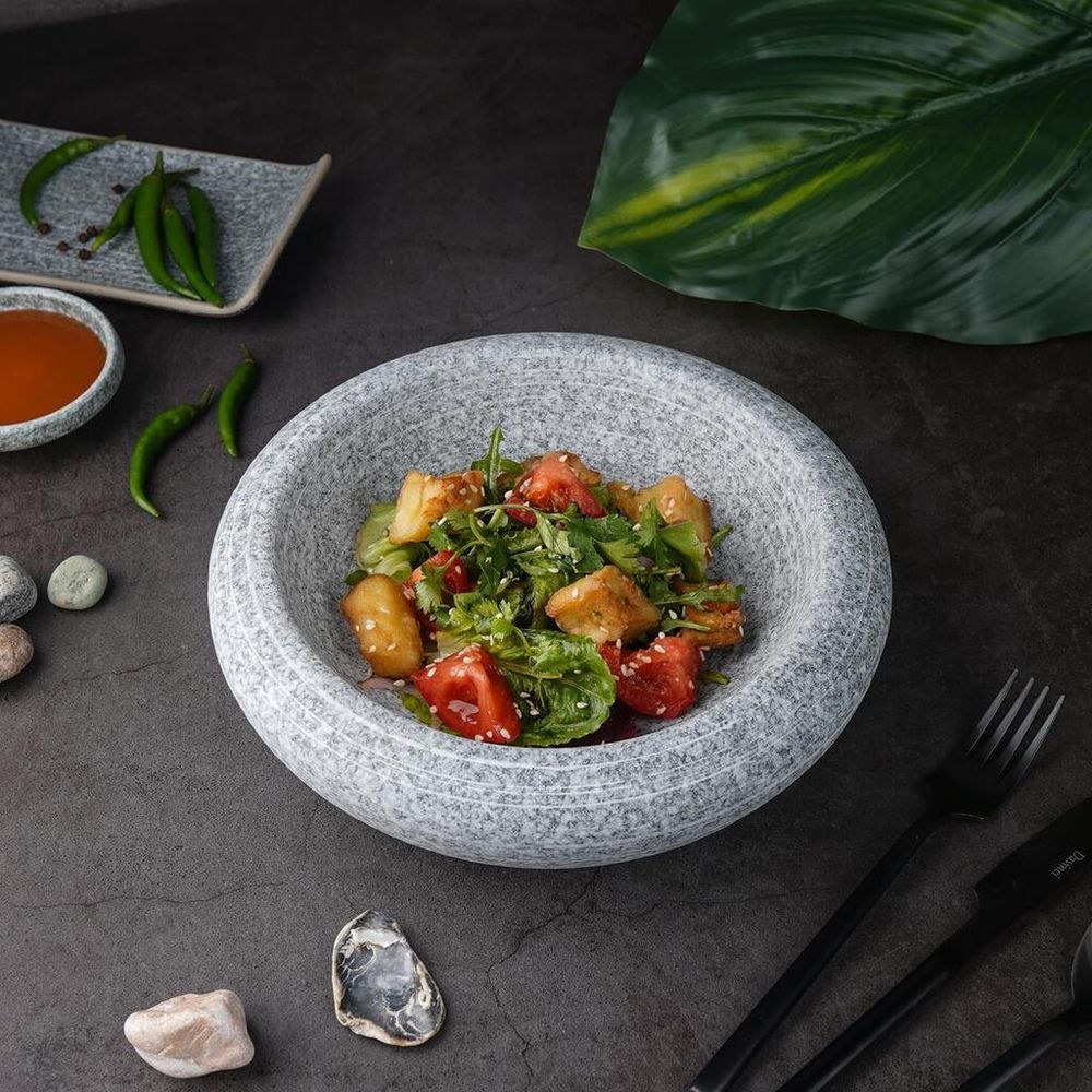 Салатник 650 мл d 22 см h6,5 см Stone Untouched Taiga P.L. Proff Cuisine [1]