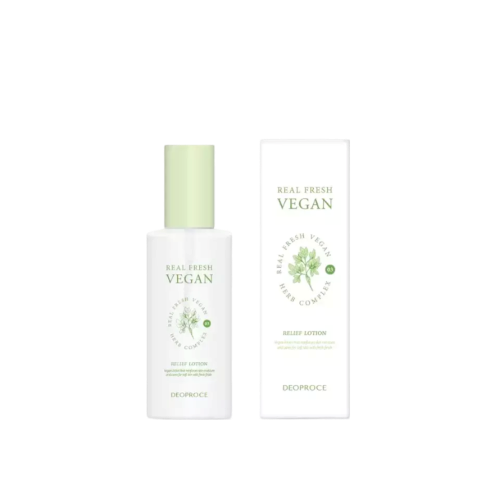 Deoproce Vegan Набор уходовый для лица на основе растительных экстрактов Deoproce Real Fresh Vegan Mini Kit