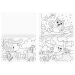 Раскраска А4 Любимые животные Три совы, в ассортименте