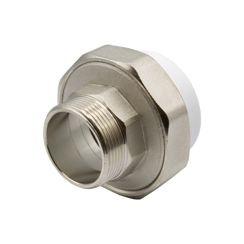 Муфта комб. разъемная, нар 50х1 1/2" EVER® plast  БЕЛЫЙ (Россия)