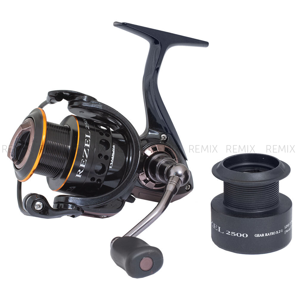 Катушка Kaida Rezel 2500 2 шпули металл/графит (5+1; 5.2:1) безынерционная рыбаловная