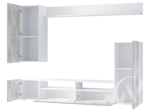 Гостиная Диаманд (белый/цемент светлый)