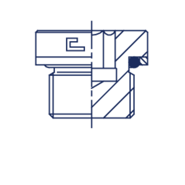 Заглушка V (Ш) BSP 1/8 o-ring