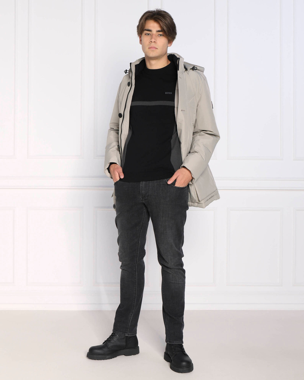 свитер reloko BOSS GREEN - черный(50475155)