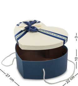 Packing Symphony WF-98/1-B Коробка «Сердце» цв.син./беж.