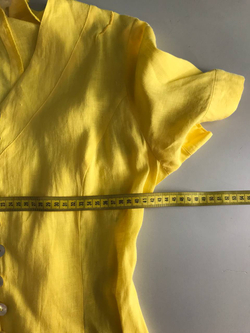 Платье льняное для летнего настроения, визуально на 42 размер