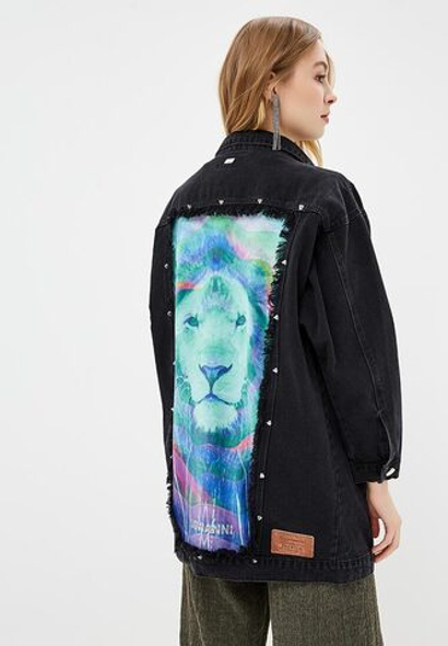 LIGVIANNI Джинсовая куртка Denim Jacket The Lion Warrior
