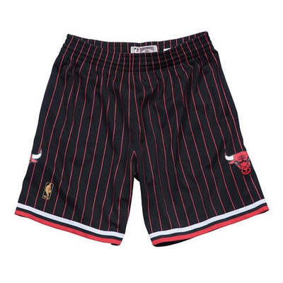 Шорты MITCHELL&NESS NBA SWINGMAN SHORTS CHICAGO BULLS BLACK PINSTRIPE
