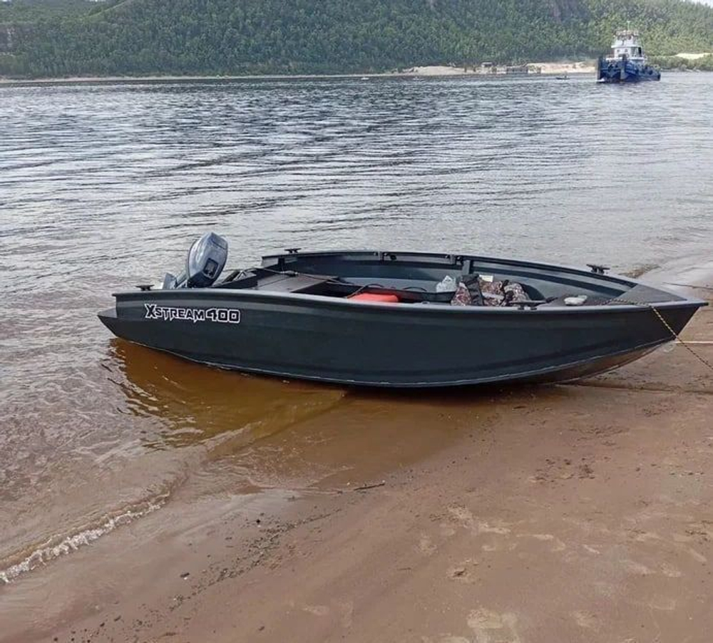Моторная лодка, Xstream 400 румпель, графит с Suzuki DT15AS