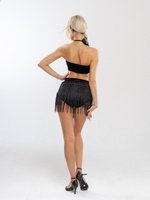 Топ бандо из бархата