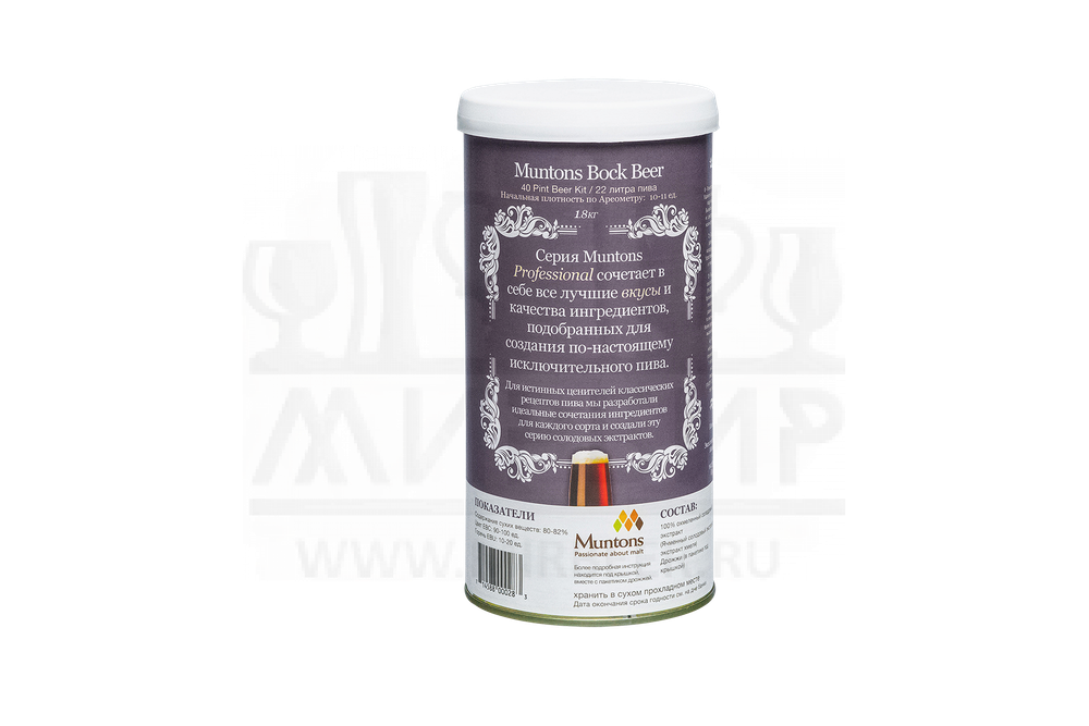 Солодовый экстракт Muntons "Bock Beer", 1,8 кг