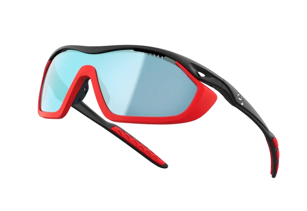 Спортивные очки с диоптриями 720armour Analog Pro / Matte Dark Grey / Matte Carmine Gasket / Smoke Full Blue White Lens