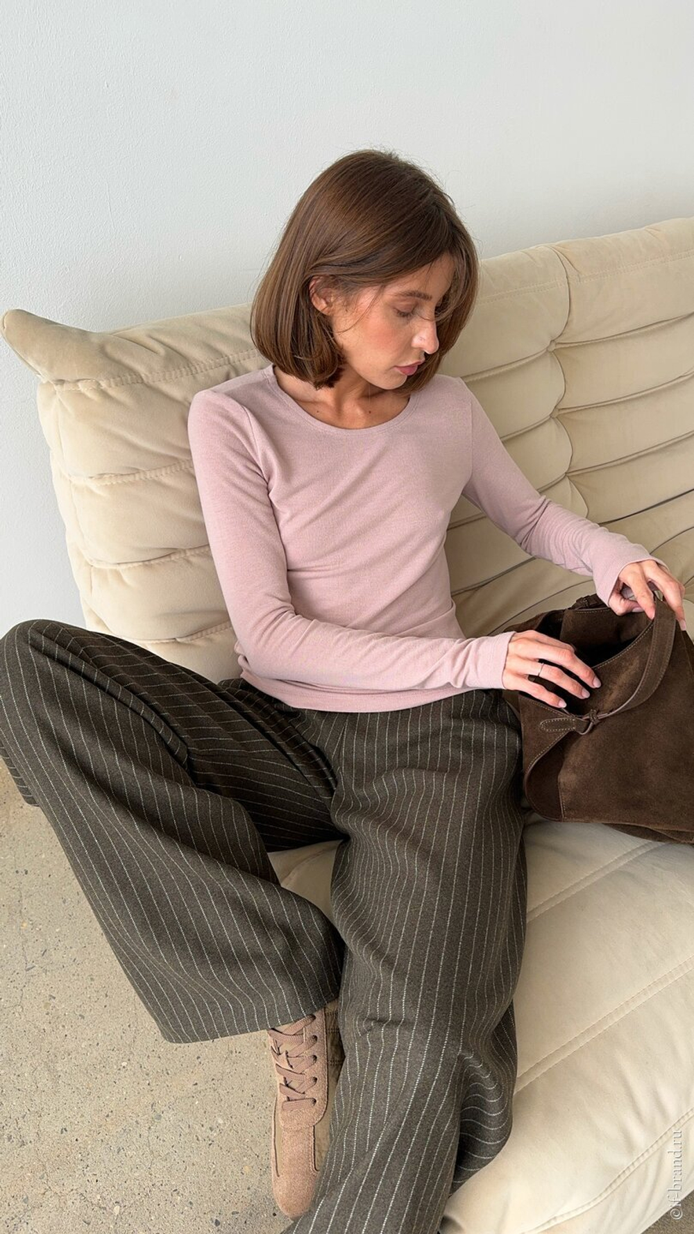 брюки LIMM wool stripe