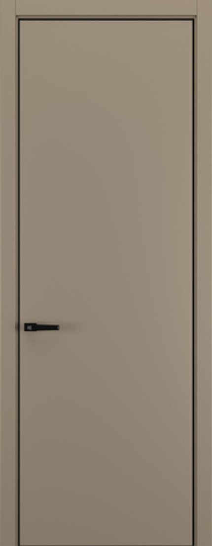 Межкомнатная дверь Zadoor Горизонт NH7 кромка ABS Black