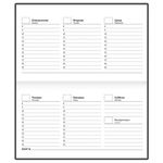 Планинг-еженедельник недатированный (165х90 мм) STAFF, твердая обложка, УФ-ЛАК, 64 л., "Marble", 113516