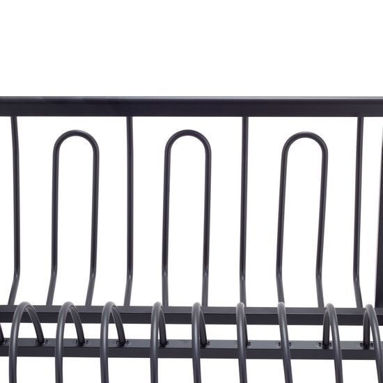 Сушилка для посуды Ofenbach NB 100400 (37,5х33х15 см) из алюминия с поддоном черная