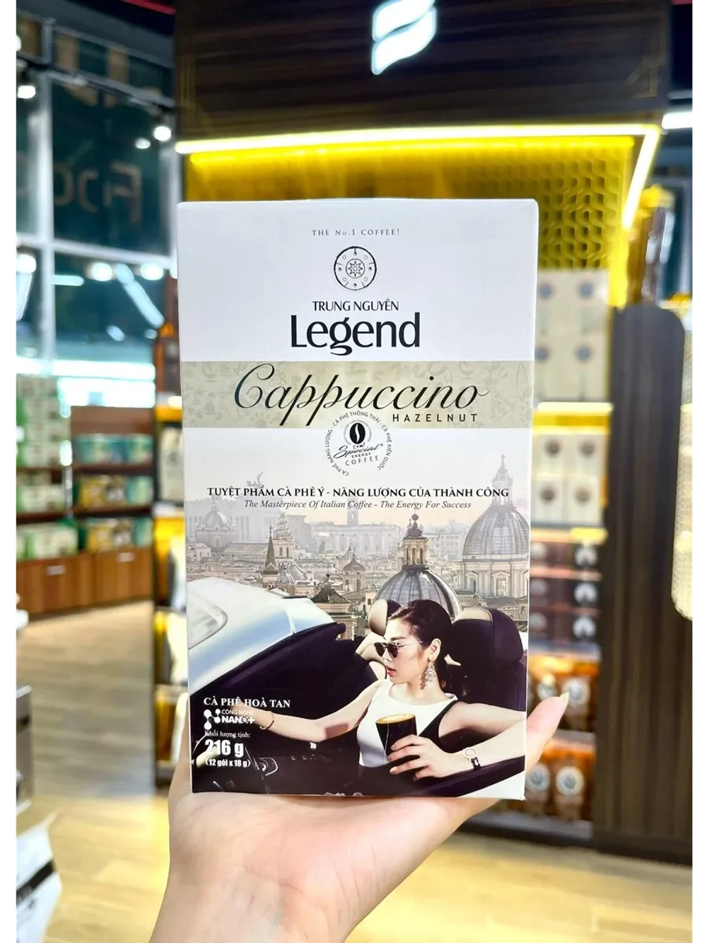 Вьетнамский растворимый Капучино "Лесной Орех" Legend (12 стиков) 216 г