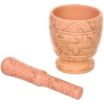 Ступка пластиковая с пестиком 10,2*11,2см мрамор