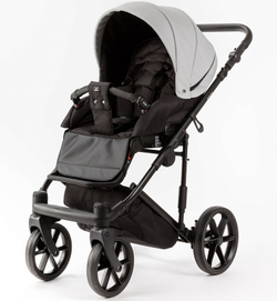 Детская коляска Adamex Locco Light Deluxe 2 в 1 LL-SA03 (СВ.СЕРАЯ КОЖА)