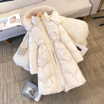 Удлинённый женский пуховик