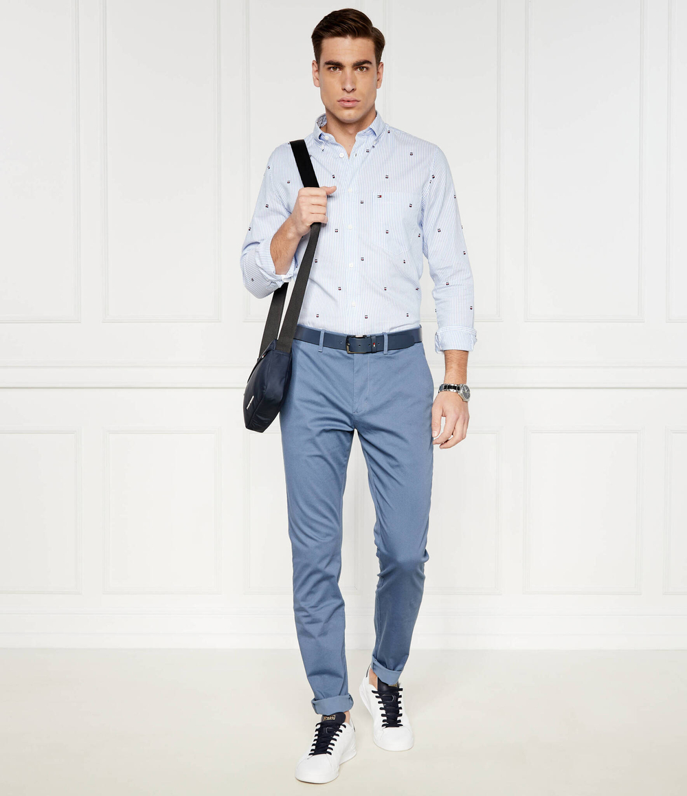 Рубашка FIL COUPE GLOBAL Tommy Hilfiger - голубой(MW0MW34608)