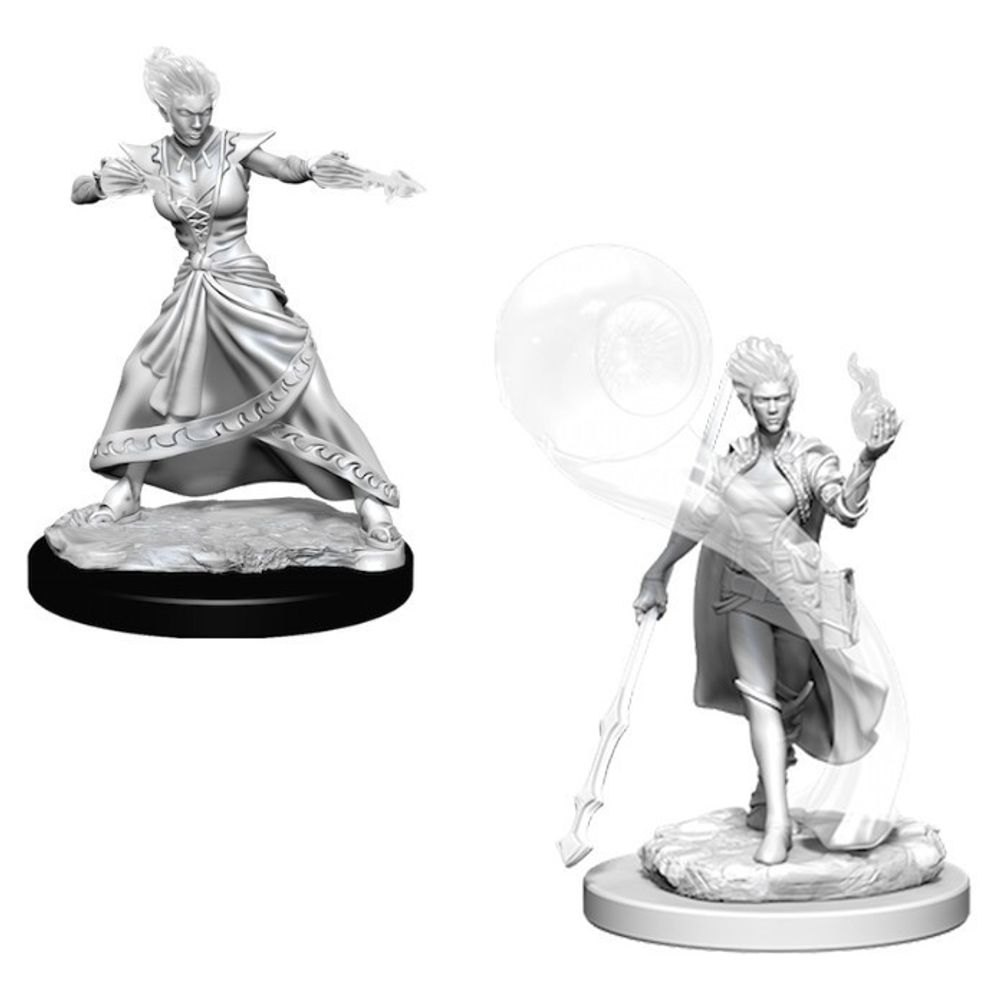 D&amp;D Nolzur&#39;s Marvelous Unpainted Miniatures - Fire Genasi Female Wizard