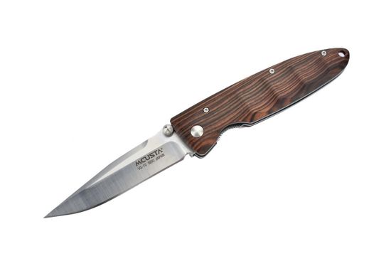 Складной нож Mcusta Classic Wave VG-10 Blade, Iron Wood Handle MC-0014R c клинком из стали VG-10, рукоять дерево (Iron wood)