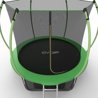 EVO JUMP Internal 10ft (Green) + Lower net. Батут с внутренней сеткой и лестницей, диаметр 10ft (зеленый) + нижняя сеть
