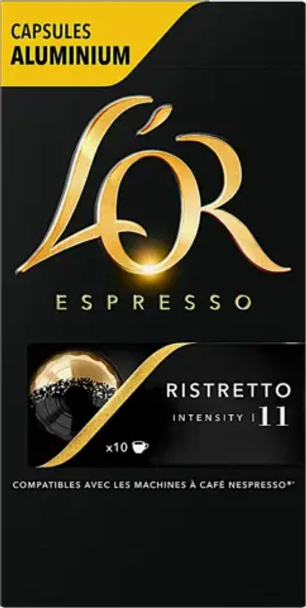 Кофе в капсулах молотый Lor Espresso Ristretto жареный натуральный 52г 10шт