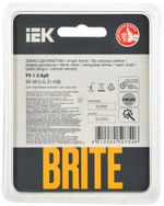 BRITE Рамка 1-местная РУ-1-2-БрП стекло персиковый матовый IEK