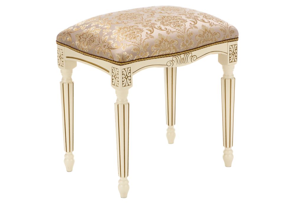 Банкетка Беттино патина золото / бежевый