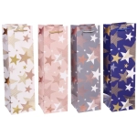 Пакет под бутылку «Волшебные звезды» 11*38*11 см, микс