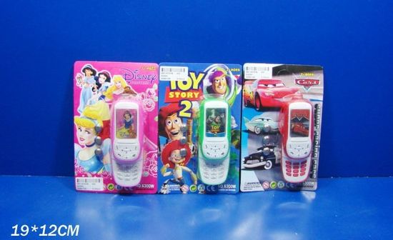 Телефон со светом на батарейках, блистер, в ассортименте